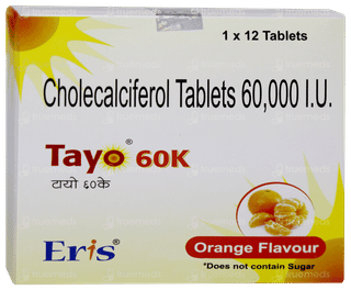 Tayo 60k Orange Flavour Chewable Tablet 12
