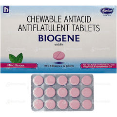Biogene Mint Flavour Chewable Tablet 15