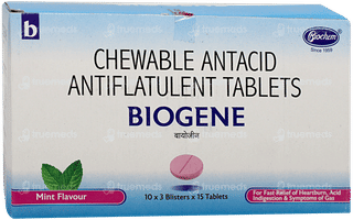 Biogene Mint Flavour Chewable Tablet 15