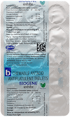 Biogene Mint Flavour Chewable Tablet 15