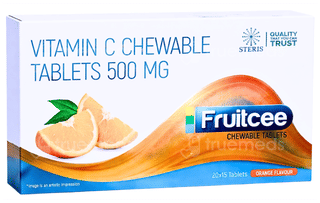 Fruitcee Orange Flavour Chewable Tablet 15