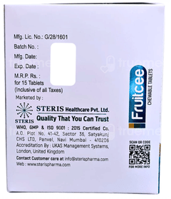 Fruitcee Orange Flavour Chewable Tablet 15
