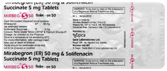 Mirbeg S 50 Tablet 10