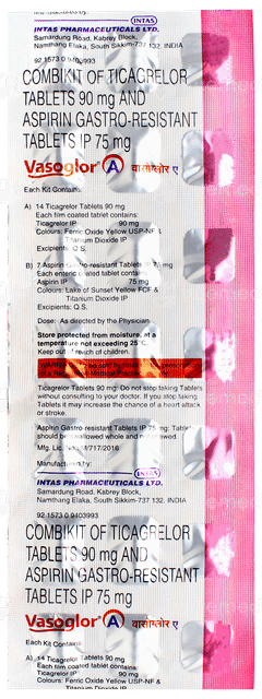 Vasoglor A Combikit Tablet 21