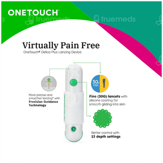 Onetouch Delica Plus Lancing Device With Lancet 25 Free