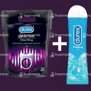 Durex Intense Vibe Ring Sensational Vibrations For Both Compatible With Condoms And Lubes Combi Kit 1