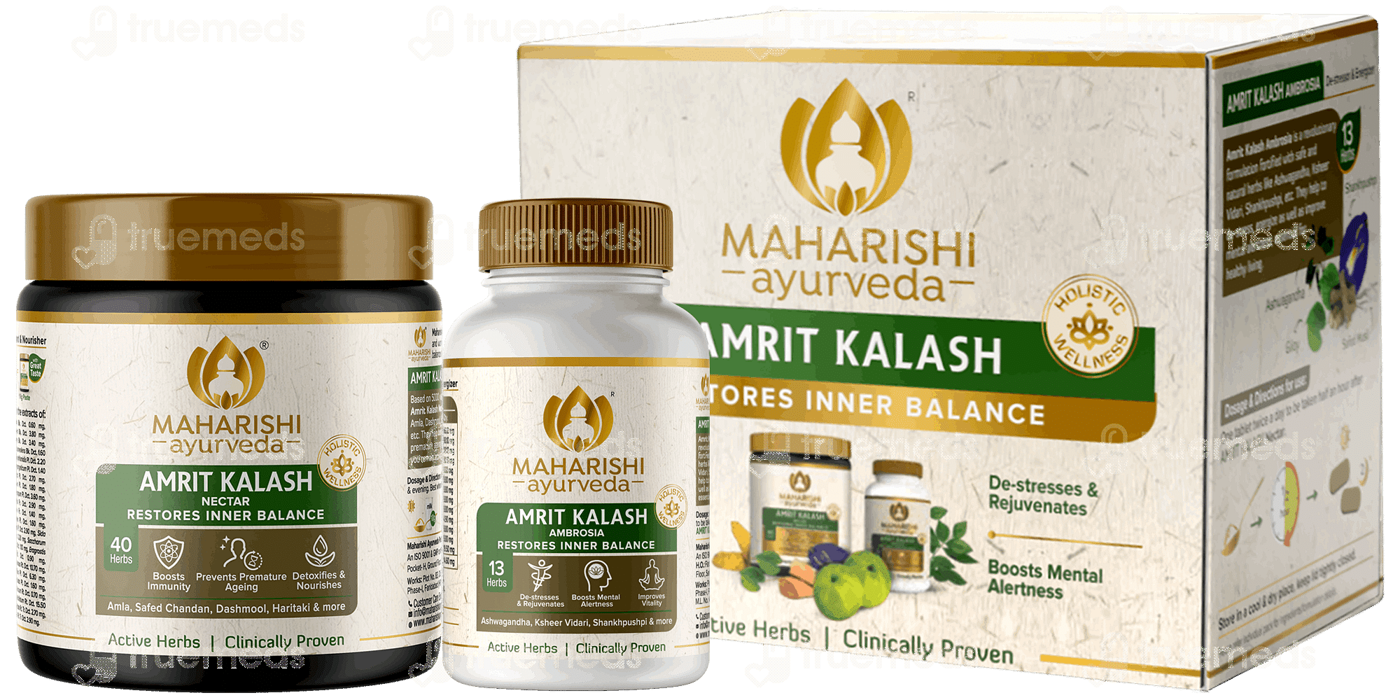 Maharishi Ayurveda Amrit Kalash Tablet 60 With Paste 600gm Combi Pack 1 ...