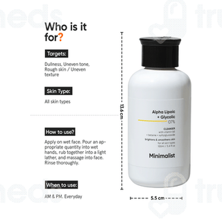 Minimalist Alpha Lipoic + Glycolic 07% Cleanser 100ml