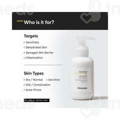 Minimalist Oat Extract 06% Gentle Cleanser 120ml