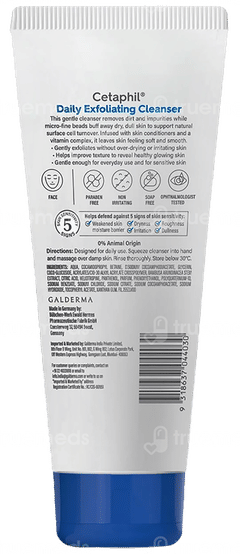 Cetaphil Daily Exfoliating All Skin Types Cleanser 178ml