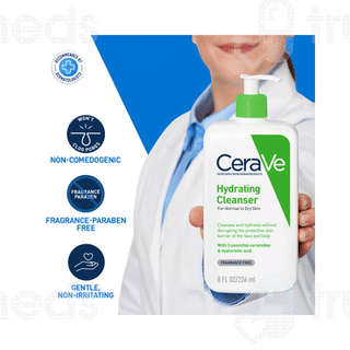 Cerave Hydrating Normal To Dry Skin Cleanser 236ml