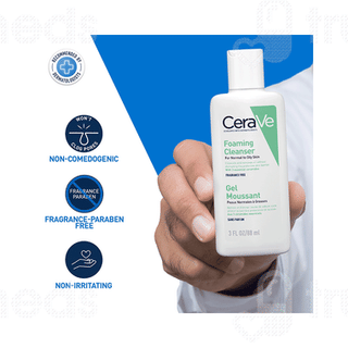 Cerave Foaming Normal To Oily Skin Cleanser 88ml