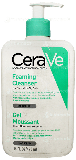Cerave Foaming Normal To Oily Skin Cleanser 473Ml