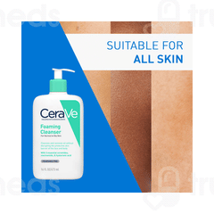 Cerave Foaming Normal To Oily Skin Cleanser 473ml
