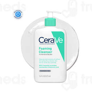 Cerave Foaming Normal To Oily Skin Cleanser 473ml