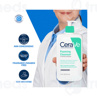 Cerave Foaming Normal To Oily Skin Cleanser 473ml
