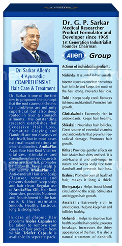 Allens Arnica Plus S Anti Dandruff Scalp Cleanser 100Ml Allens Arnica Plus S Anti Dandruff Scalp Cleanser 100Ml