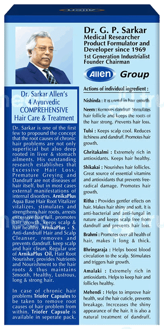 Allens Arnica Plus S Anti Dandruff Scalp Cleanser 100Ml