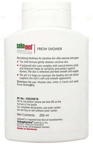 Sebamed Sensitive Skin Fresh Shower 200Ml