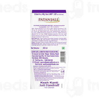 Patanjali Kesh Kanti New Anti Dandruff Hair Cleanser 650ml