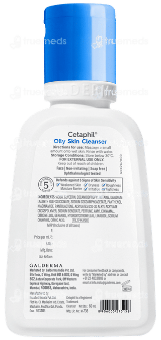 Cetaphil Oily Skin Cleanser 60ml