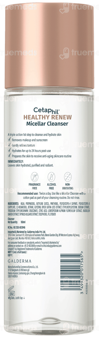 Cetaphil New Healthy Renew Micellar Cleanser 160ml