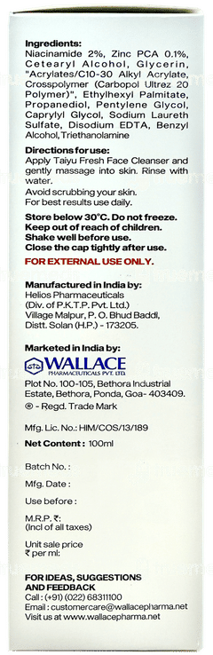 Taiyu Fresh Face Cleanser 100ml