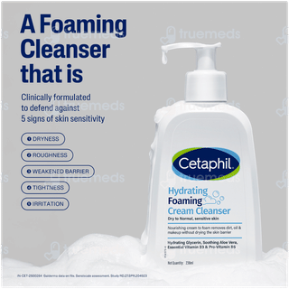 Cetaphil Hydrating Foaming Cream Cleanser 29ml