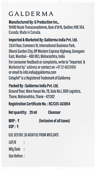 Cetaphil Hydrating Foaming Cream Cleanser 29ml