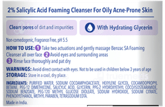 Benzac Sa Foaming Cleanser 60ml