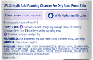 Benzac Sa Foaming Cleanser 60ml