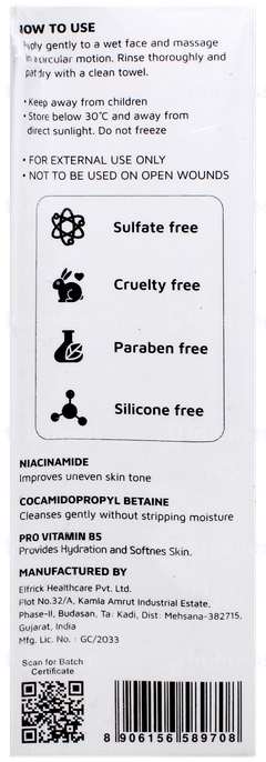 Derbeau Niacinamide & Pro-Vitamin B5 Skin Cleanser 125Ml