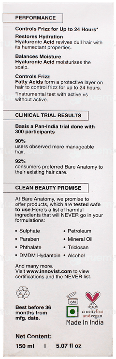 Bare Anatomy Expert Anti Frizz Leave In Conditioner 150ml