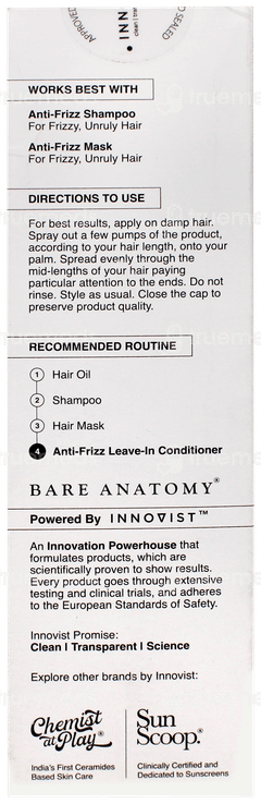 Bare Anatomy Expert Anti Frizz Leave In Conditioner 150ml