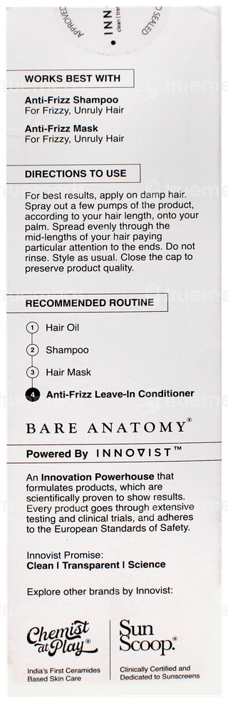 Bare Anatomy Expert Anti Frizz Leave In Conditioner 150ml