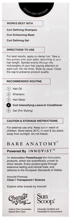 Bare Anatomy Curl Intensifying Leave In Conditioner 140ml