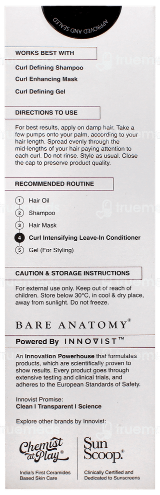 Bare Anatomy Curl Intensifying Leave In Conditioner 140ml