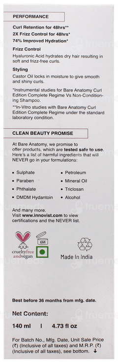 Bare Anatomy Curl Intensifying Leave In Conditioner 140ml