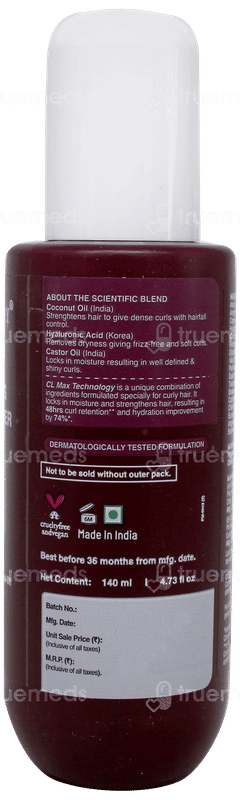Bare Anatomy Curl Intensifying Leave In Conditioner 140ml