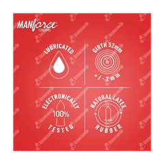 Manforce Super 1500 Dots Litchi Flavoured Condoms 3