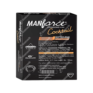 Manforce Cocktail Strawberry Vanilla Condom Pack Of 3