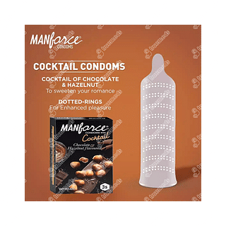 Manforce Cocktail Chocolate Hazelnut Condom Pack Of 3