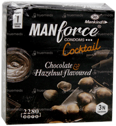 Manforce Cocktail Chocolate & Hazelnut Flavoured Condoms 3 Manforce Cocktail Chocolate & Hazelnut Flavoured Condoms 3