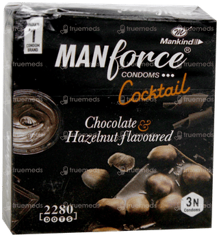 Manforce Cocktail Chocolate & Hazelnut Flavoured Condoms 3