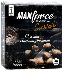 Manforce Cocktail Chocolate & Hazelnut Flavoured Condoms 3 Manforce Cocktail Chocolate & Hazelnut Flavoured Condoms 3
