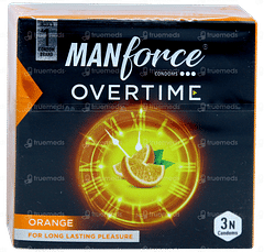 Manforce Overtime Orange Condoms 3 Manforce Overtime Orange Condoms 3