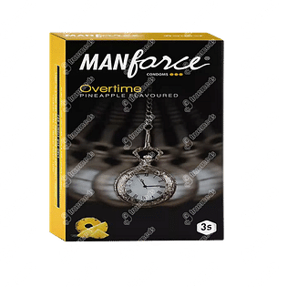 Manforce Overtime Pineapple Condom Pack Of 3