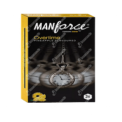 Manforce Overtime Pineapple Flavoured Condoms 3 Manforce Overtime Pineapple Flavoured Condoms 3