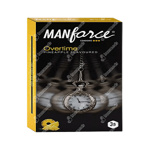 Manforce Overtime Pineapple Condom Pack Of 3