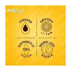 Manforce Overtime Pineapple Flavoured Condoms 3